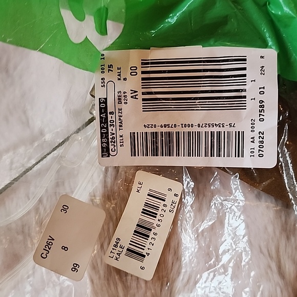 NWT London Times silk trapeze dress 8 color- kale - Picture 16 of 16